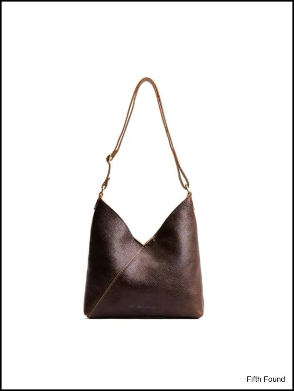 Full-grain leather slouchy crossbody shoulder bag
